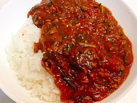 ニラをたくさん入れて☆美味しいキーマカレー